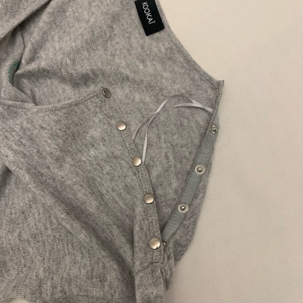 KOOKAI grey sweater 🌵 angora wool blend France size European 2 - Picture 11 of 16
